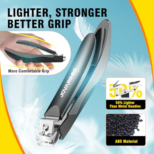 Nail Clippers for Men with Catcher, Adult Finger Nail Clippers - size: Long Handle 1pc