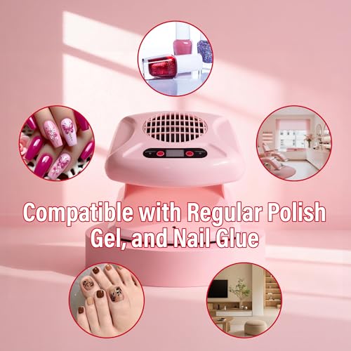 NOVAL Nail Dryer for Regular Polish, Warm & Cool Air, Auto Sensor