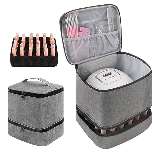 Nail Polish Bag Organizer, Grey(BAG ONLY) - color: Grey