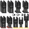 LEILUO 50Pcs Titanium Oscillating Tool Blades, Multitool Saw Blade Set Bag