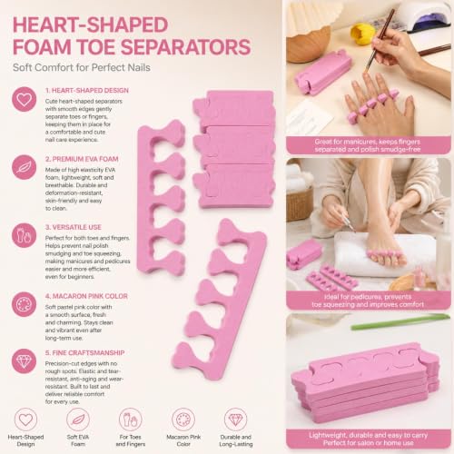 5PCS Sponge Finger Toe Separators Nail Art Beauty Accessories