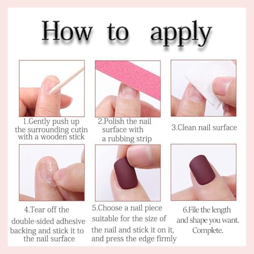 Medium Almond Press on Nails - Polka Dot, Striped - color: Color-30