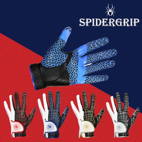 Spider Grip Men's Golf Glove - color: Blue, size: Men Extra Large (25)