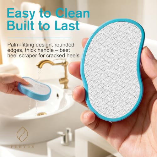 FERYES 2026 Upgrade 2.0 Nano Glass Foot File Callus Remover Wet & Dry Use - color: Blue-green