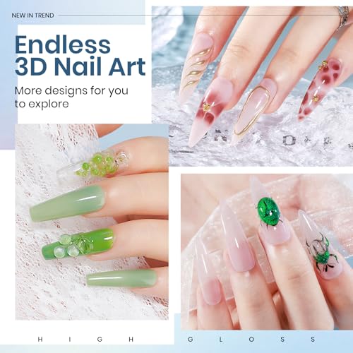 MIZHSE 100 g Solid Builder Gel for Nails, Clear 3D Sculpting Gel for Nails - color: 100g Clear