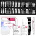 Beetles Gel Nail Kit Medium Coffin with Nail Dehydrator and Primer 576Pcs