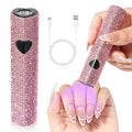 UV Light for Gel Nails, Handheld UV Nail Lamp - color: B-pink Diamond