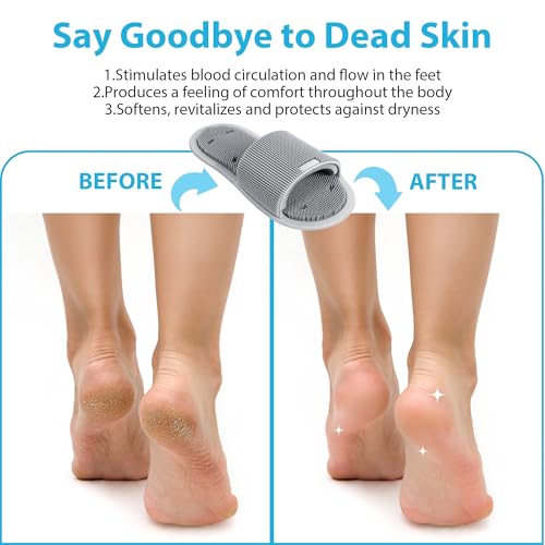 Enhon 2 Pack Shower Foot Scrubber, Silicone Foot Brush Cleaner
