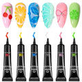 Beetles Sculpting Gel 3D Gel for Nail Art 6 Colors - color: B-Multicolor-6
