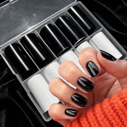 10Pcs Black and White Nail Foil Shining Nail Transfer Foil for Nail Art - color: Black