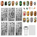 6 Sheets Nail Stamping Plate Forest Animals Nail Art Stamp - color: Forest Animals
