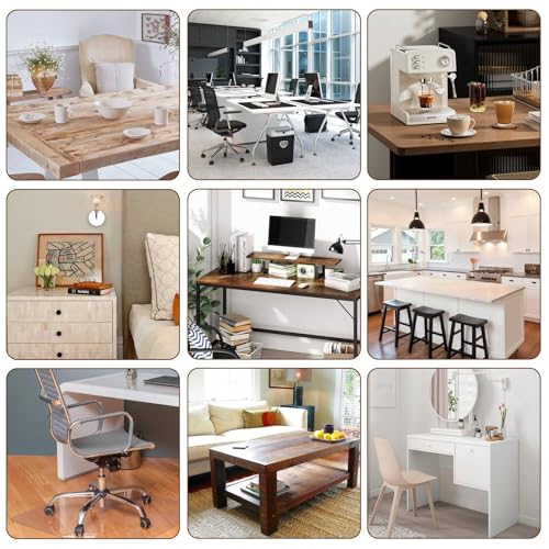 Clear Table Cover Protector, 14 x 48 Inch Clear Desk Mat, 1.5mm Thick Plastic Table Cover, Transparent Desk Cover, Desk Protector Mat for Desktop, Writing Desk - size: 14" x 48"