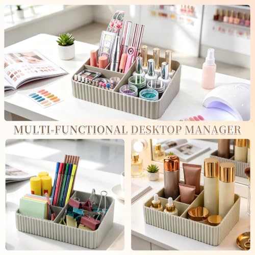 Nail Drill Holder, 10 Holes Nail Drill Machine & Bits Storage Box - color: Grey