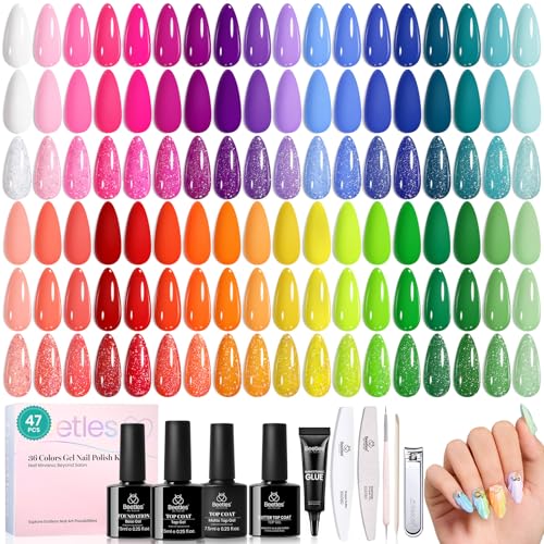 Beetles Neon Gel Polish Set, Colorful Holidays Collection, 36 Colors Gel - color: Colorful holidays