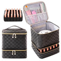 Nail Polish Storage Organizer Checkerboard Black - color: Checkerboard Black