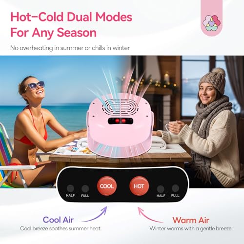 SAVILAND Adjustable Nail Polish Dryer for Regular Nail Polish - color: Pink-Big