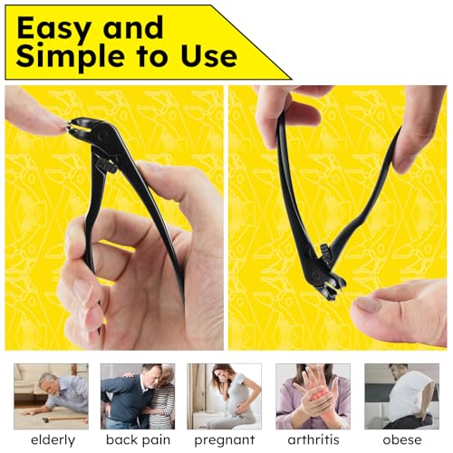 Toenail Clippers for Seniors, Angled Head Large Toe Nail Clippers for - size: Angled Head 1pc
