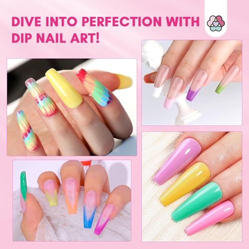 SAVILAND 30 Colors Dip Powder Nail Kit with Drill Starter Set - color: Summer Spring, size: 103 Pcs - Summer Spring