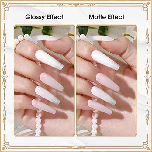 ROSALIND 4PCS(10ML) Nail Primer Base Coat Glossy Matte Top Coat Gel Polish - color: Clear