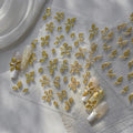 5D Embossed Nail Stickers, Premium Salon-Quality Self-Adhesive 3D Nail Art Decals, Refined Classic Designs for Easy DIY Manicure (Golden Flora) - color: Golden Flora