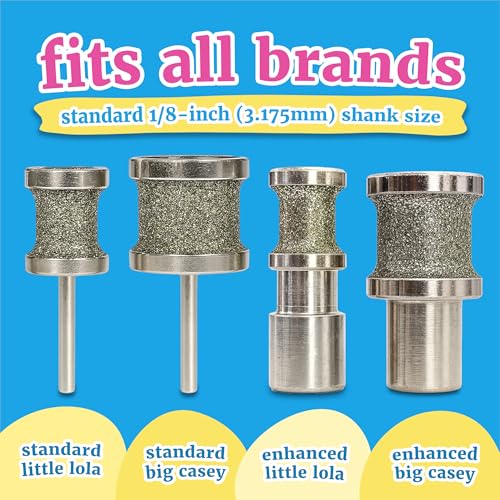 Diamondg Dog Nail Grinder Bits - Diamond-Coated, 80 Grit Body, 1Pack, Small - size: 004 - Enhanced Little Lola (1 Pack - Small)