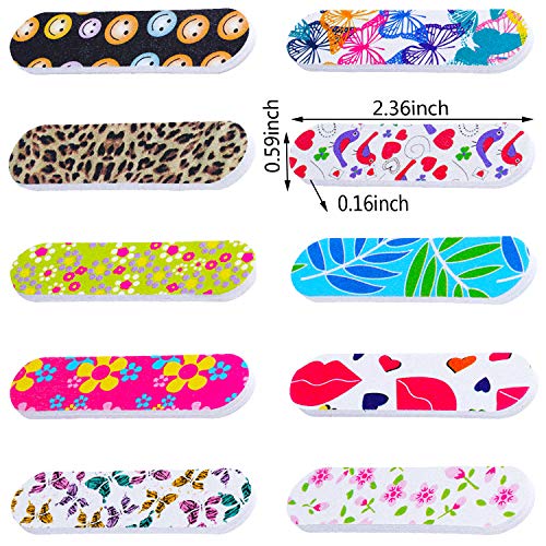 Mudder 150 Pack Mini Nail Files Bulk, Double-Sided Emery Boards for Nails
