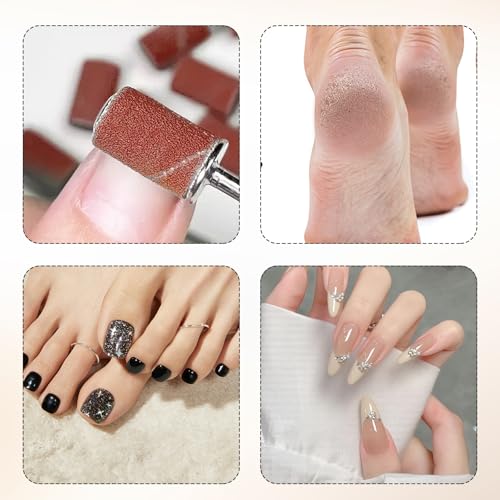 8 PCS Mini Mandrel Nail Bit,3.1 MM 3/32 Inches Nail Drill Bit for Electric Drill File Machine,Suitable for Acrylic Nails Manicure Pedicure Tool,Sanding Bands Compatible - size: 8 PCS