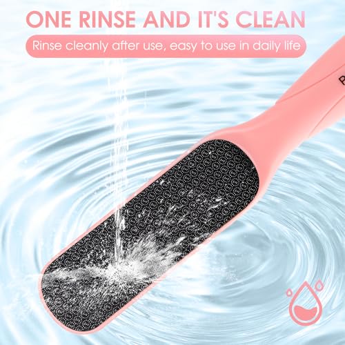 Dual Sided Nano Glass Foot File Pink with Cleaning Brush - style: Pink Pedicure Foot File