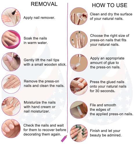Handcraft Almond Press on Nails Medium P09, M Size