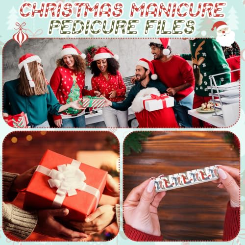 30 Pack Christmas Mini Nail Files Gifts Bulk Christmas Emery Boards - style: Christian