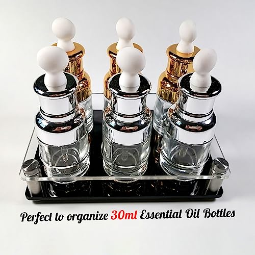 Clear Acrylic Gel Nail Polish Bottle Organizer Anti-Spill Stable Holder