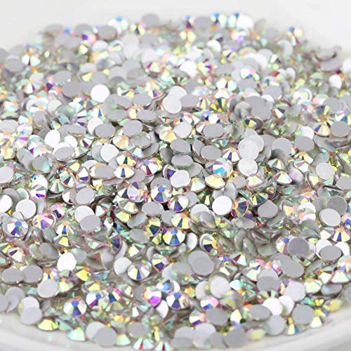 Beadsland Flat Back Crystal Rhinestones,Crystal AB, SS30, 288pcs - color: Crystal AB, size: SS30/288pcs