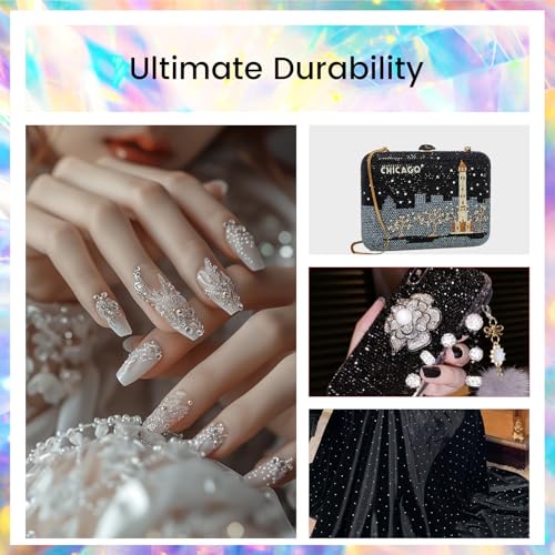 Rhinestones 1440pcs SS6 (1.9-2.0mm) Glass Flatback Crystal Transparent - color: Transparent, size: SS6/2880pcs