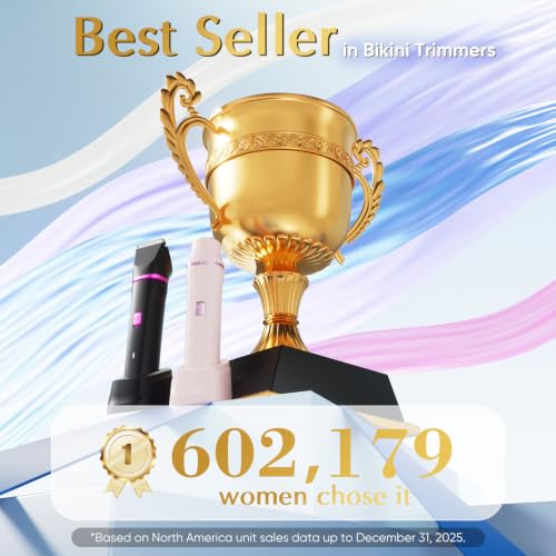 Risina 2-in-1 Bikini Trimmer for Women, Body Hair Trimmer, Electric Shaver - color: Green