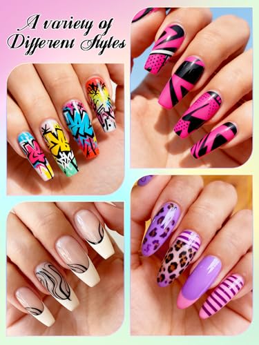 Kalolary 12 Color 0.5MM Nail Art Pens Set 3D Nail Art Pens - color: S