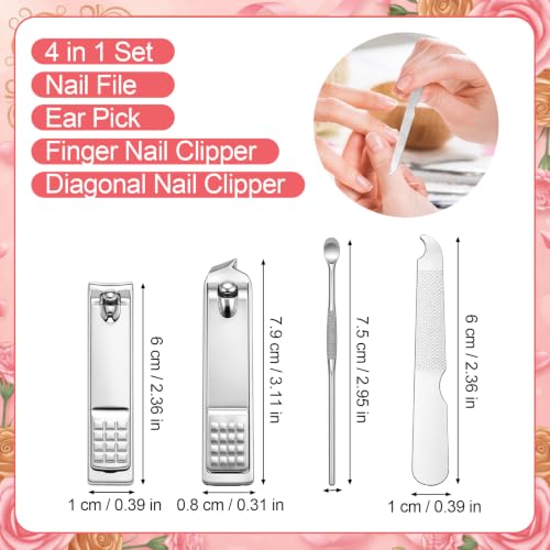 12 Pink Christmas Manicure Gifts for Women Girlsmas Party Favors - color: Happy Girlsmas