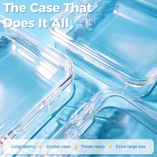 5pcs Dual Layer Press On Nail Cases with Nail Tool Kits for Travel - size: 5 Pcs