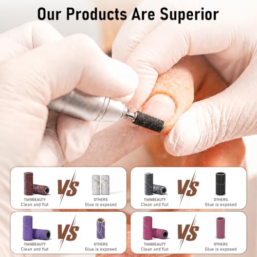 Nail Drill Sanding Bands, 100PCS with 3/32 Mandrel(Small) - size: Small