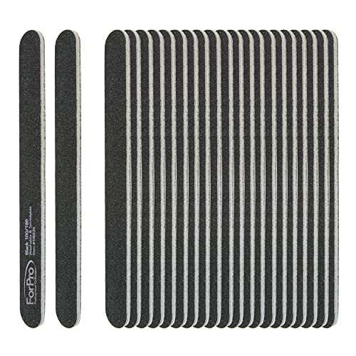 ForPro Foam Board Nail Files, 50-Count, 100/180 Grit, Black - size: 50 Count (Pack of 1)