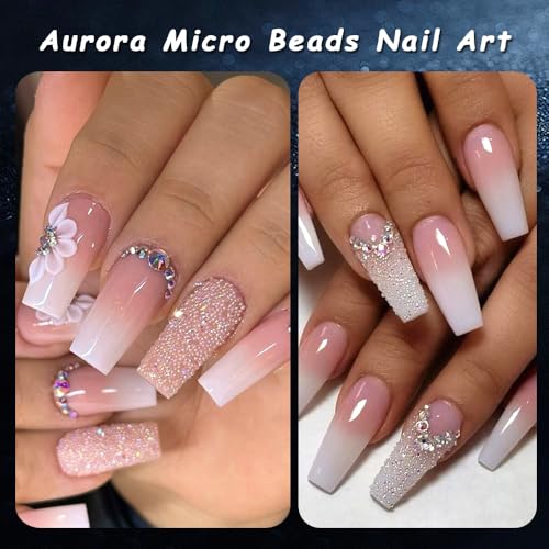 Tiny Nail Rhinestones 1.5mm Clear AB Mini Pixie Crystals Gems - color: Clear AB Mini