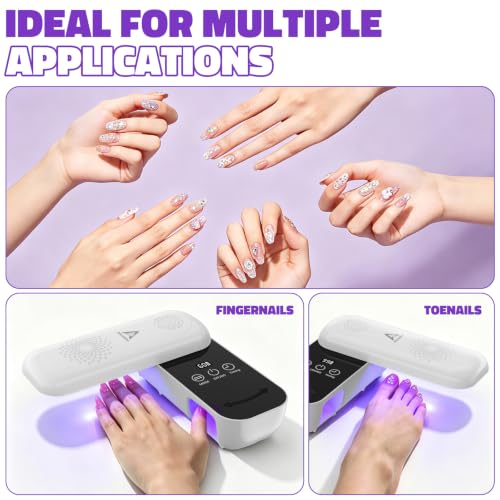 Compact Cordless UV LED Nail Lamp, 36 LED Gel Curing Light