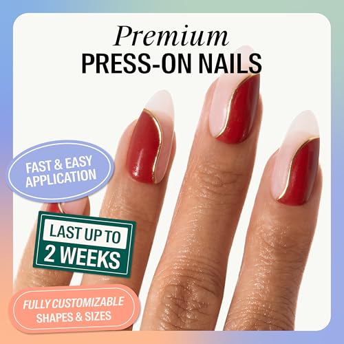 Chillhouse - Chill Tips, Press on Nails Kit - From the Archives (Almond) - 30 Nail Shapes & Sizes - Up to 2 Weeks of Wear- Customizable Fit- Reusable- Latina Founded & Women Owned- Beauty & Self Care - color: From the Archives
