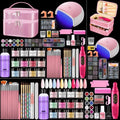 Acrylic Nail Kit for Beginners with Everything in Pink Gift Storage Bag - color: Bling Pink