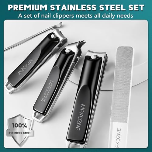 Heavy Duty Toenail Clippers for Thick Ingrown Nails Fingernail Set (5Pack - Ebony) - color: 5pack - Ebony