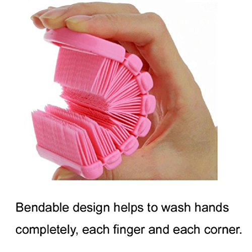 Baby Nail Brush, Kids Nail Scrubber Brush, Toddler Scrub Brush, Pink - color: Pink