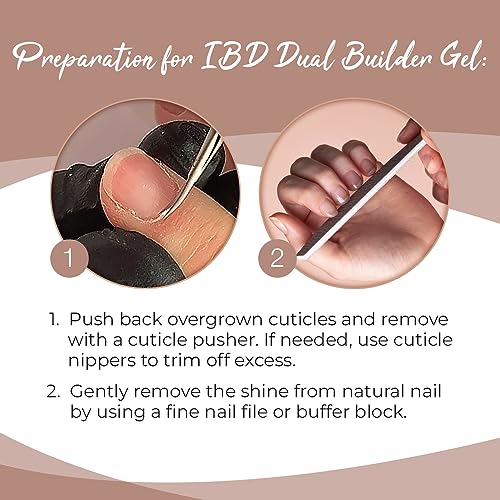 IBD Dual Builder Gel - Soft Gels and Adhesive Soak Off for Artificial Nail Extension, Professional Manicure Sculpting and Overlays, Warm Nude, 0.5 oz, 1 Pack - color: Warm Nude