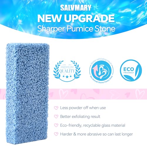 SALVMARY Foot Pumice Stone for Feet Callus Remover Scrubber Pads 40 Pcs