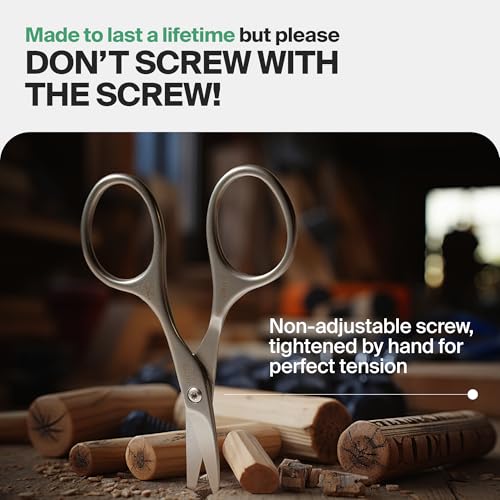 GERMANIKURE Curved Nail & Cuticle Scissors, Solingen Germany, Cork Case - style: Cork Sleeve