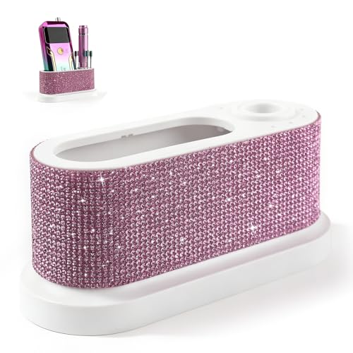 ANGNYA Nail Drill Machine Holder Efile Stand and Organizer Storage Box Case - color: Pink