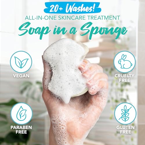 Spongables Pedi Scrub Foot Exfoliating 20+ Wash Sponge, Pina Colada, 1 Count - color: Pina Colada, size: 1 Count (Pack of 1)